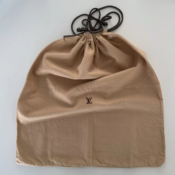 LOUIS VUITTON LV 17 x 20 In  Dust Cover Bag Drawstrings Shoes Handbags Authentic - Picture 8 of 8